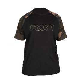 Fox Outline T-Shirt Schwarz Camo Polo 2XL
