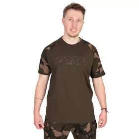 Fox Outline T-Shirt Khaki Camo Gr. L