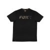 Fox Logo T-Shirt Schwarz Camo Polo M