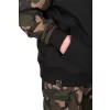 Fox LW Schwarz-Camo Split Zip Hoody Kapuzenpullover mit Reißverschluss 2XL