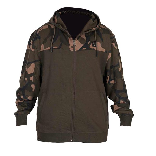 Fox LW Khaki-Camo Split Zip Hoody Kapuzenpullover mit Reißverschluss 2XL
