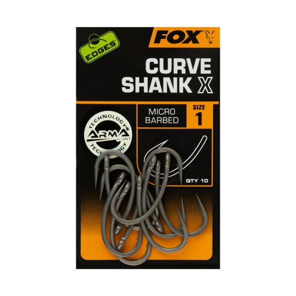 Fox EDGES™ Curve Shank X Größe 4 Haken