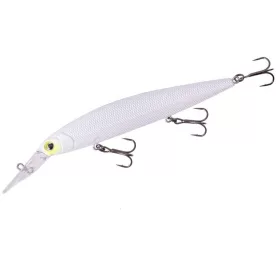   Major Craft Ceana Jerkbait 110SPM Middle 11cm 17gr #004 Yellow Cheek Pearl White Schwimmender Wobbler