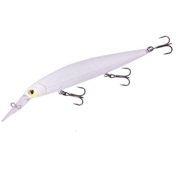 Major Craft Ceana Jerkbait 110SPM Middle 11cm 17gr #004 Yellow Cheek Pearl White Schwimmender Wobbler