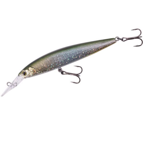 Major Craft Ceana Jerkbait 90SPM Middle 9cm 11gr #002 Green Back Silver Schwimmender Wobbler