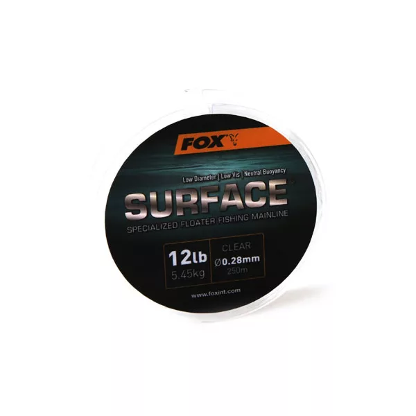Fox Surface™ Floater Mainline - Klar 12lb/0.28mm Monofile Schnur
