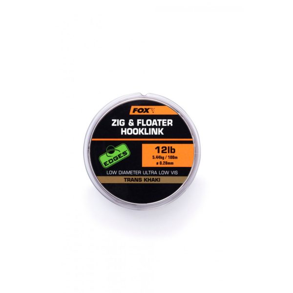 Fox EDGES™ Zig & Floater Hooklink 12lb - 0.28mm x100m Monofile Schnur