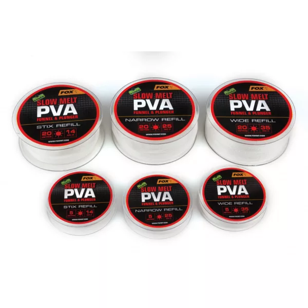 Fox EDGES™ PVA Mesh Refills Slow Melt Nachfüllpackungen 35mm Breit - 20m PVA Netz