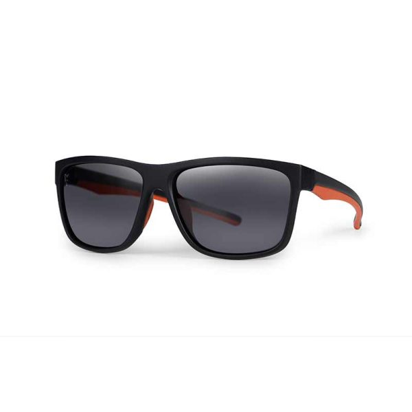 Fox Collection Black Orange Shades Brown Lens Sonnenbrille