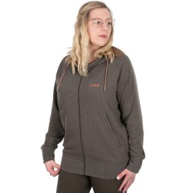   Fox WC Zipped Hoodie mit Reißverschluss Grün-Malve Damen Kapuzenpullover L
