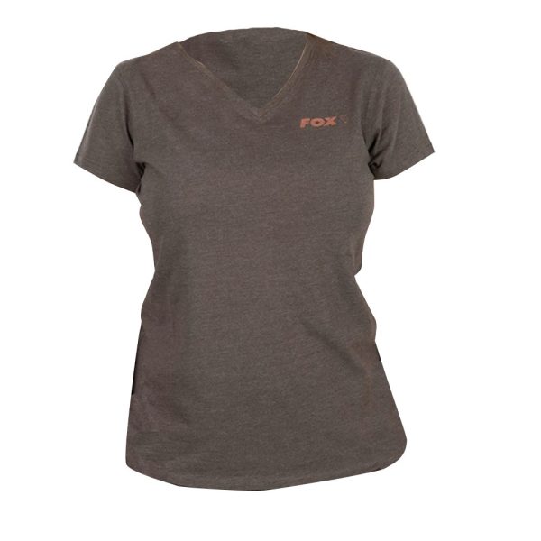 Fox WC V Neck T-Shirt Grün-Malve Damen T-Shirt S