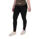 Fox Womens Black Lined Leggings Unterziehhose XL