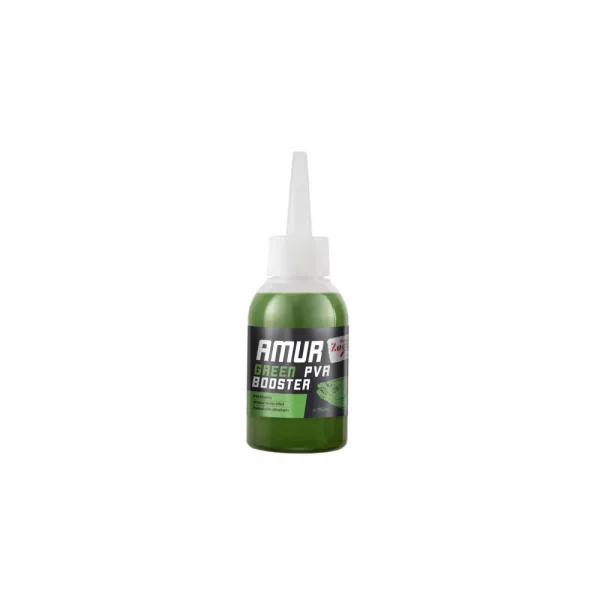Carp Zoom Amur Booster Fluo Grün Natur Flüssiges Aroma 75ml