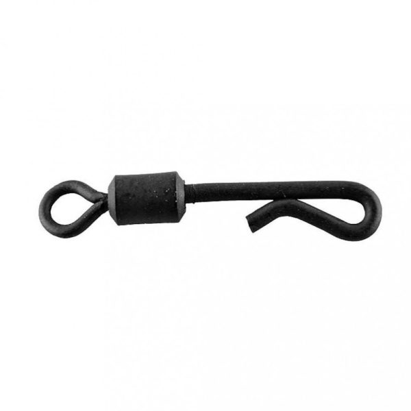 Carp Zoom CZ Karpfen-Schnellwechselwirbel, #4, matt schwarz, 10 Stk.