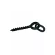 Carp Zoom CZ Pop Up Schraube mit ovalem Ring, 12 mm, schwarz, 10 St.
