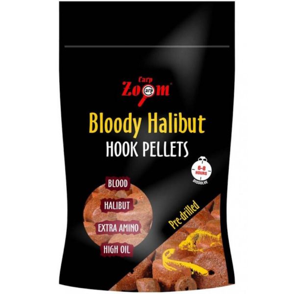 Carp Zoom CZ Blutiger Halibut Hakenpellet gebohrt, 20 mm, Halibut, 150 g