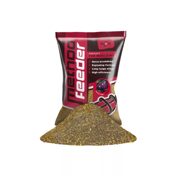 Carp Zoom Method Feeder Kaltwasser Schwarze Pflaume Futtermittel 1kg