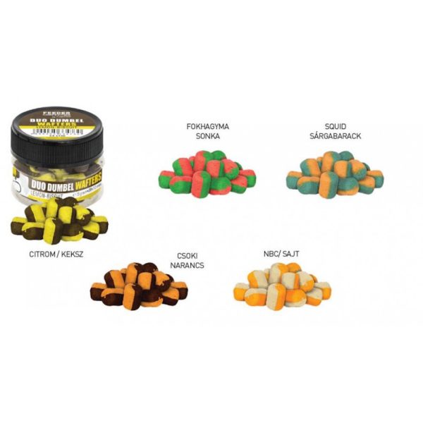 Feeder Competition FC Duo Dumbel Wafters Hakenköder, O8x12 mm, Buttersäure (NBC), Ananas, 15 g