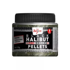   Carp Zoom CZ Schwarze vorgebohrte Halibut Hakenpellets, 20 mm, Halibut, 120 g