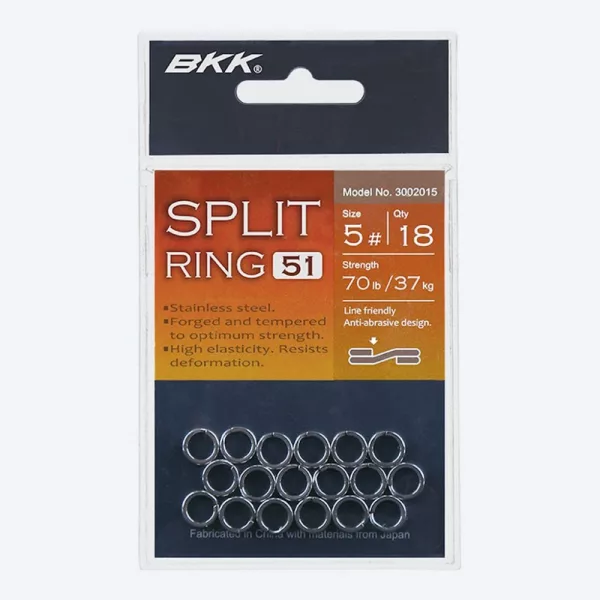 BKK SPLIT RING-51 4# 18 Stk./Packung Sprengring