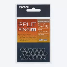 BKK SPLIT RING-51 8# 12 Stk./Packung Sprengring