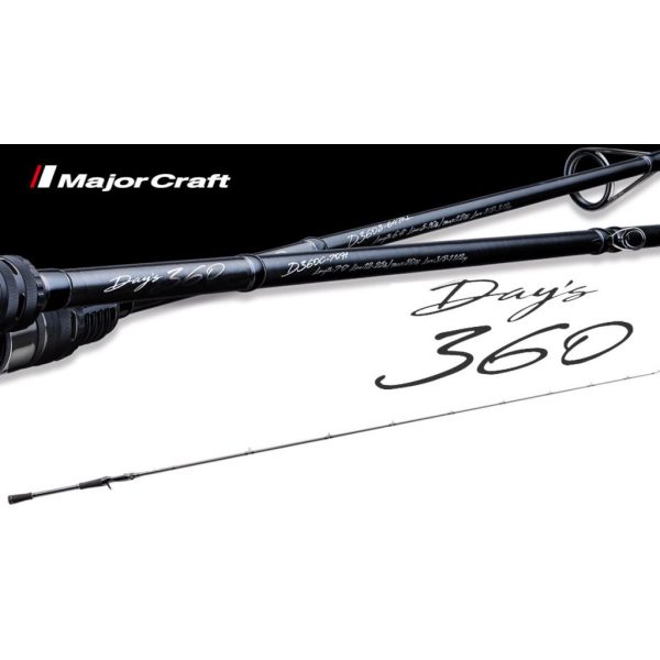 Major Craft Days 360 D360C-70H Baitcast R-Fast 2,13m 10,5-42gr 2-teilige Casting Spinnrute