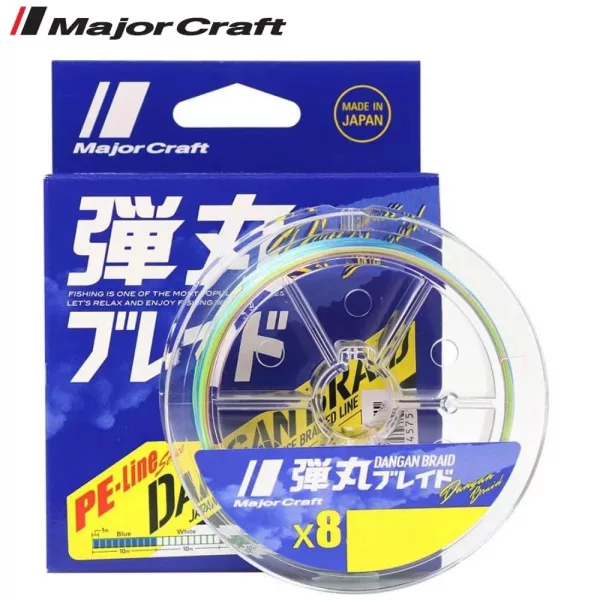 Major Craft Dangan Braid X8 0,13mm 150m Multicolor Fonott Zsinór