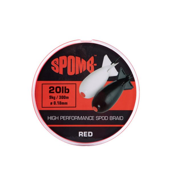 Fox Spomb Braid Red Geflochtene Schnur 300m 9kg 20lb 0.18mm