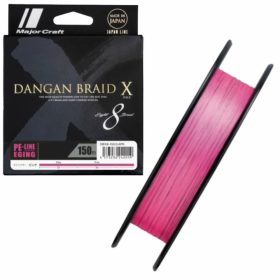   Major Craft Dangan Braid X 8X Eging 0,06mm 150m Pink Geflochtene Schnur