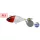 Duo Realis Spin 30 SW 3,0cm 5gr ACC0001 Pearl Red Head Spin-Tail Kunstköder