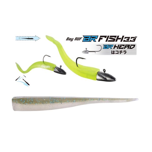Duo Bayruf BR Fish 8,4cm F103 Electric Olive Plastikköder 7Stk