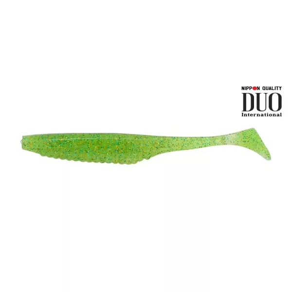 Duo Realis Versa Shad 10cm F084 Lime Chartreuse UV Plastikköder 7 Stk.