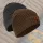Vass-Tex Fleece Lined Ribbed Beanie Braune Mütze mit Velours-Logo