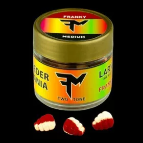   Feedermánia Larva Air Wafters Two Tone M Franky Rot-Weiß Wafters