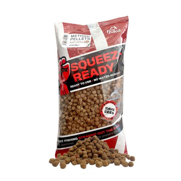 Fjuka Squeez-Ready Natur 4mm Method Pellet 500gr