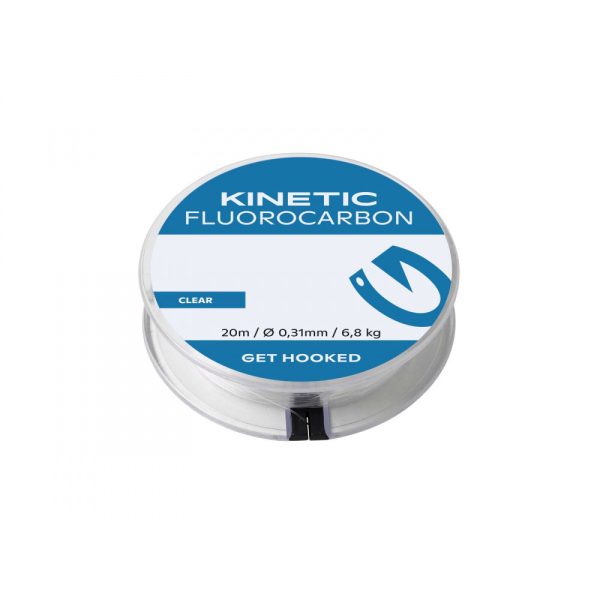 KINETIC Fluorocarbon 20m 0,60mm/16,0kg Klare Fluorocarbon Vorfachschnur