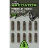 Fox Rage Predator Mittlere Drillingshaken Gummihülse 10Stk