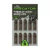Fox Rage Predator Große Drillingshaken Gummihülse 10Stk