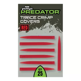   Fox Rage Predator Red Trace Crimp Covers Verjüngende Gummihülse 25 Stk.