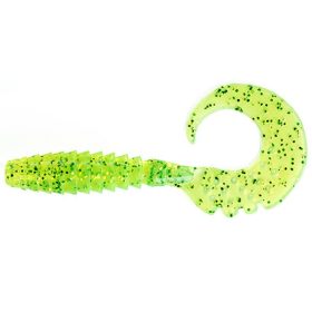   FISHUP Fancy Grub 5,08cm (10 Stk.), #026 - Flo Chartreuse/Grün Plastikköder