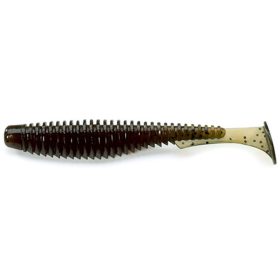   FISHUP U-Shad 5,08cm (10 Stk.), #043 - Wassermelone Braun/Schwarz Plastikköder