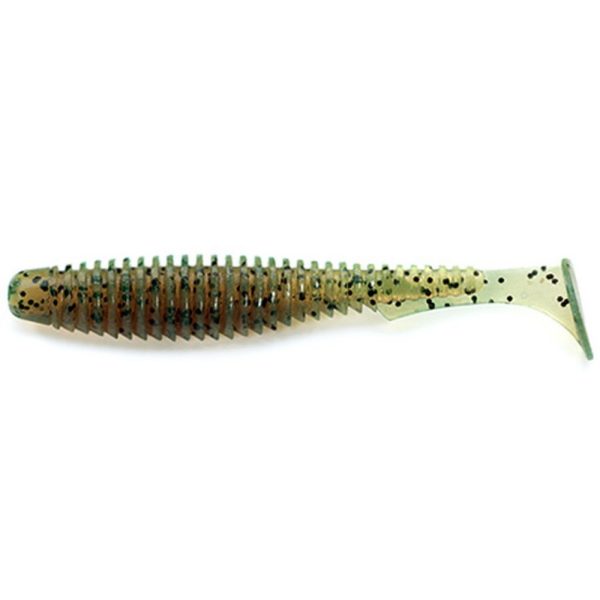 FISHUP U-Shad 6,35cm (9 Stk.), #017 - Motoröl-Pfeffer Plastikköder