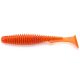 FISHUP U-Shad 6,35cm (9pcs.), #049 - Orange Pumpkin/Black Kunststoffköder