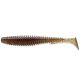FISHUP U-Shad 6,35cm (9 Stk.), #045 - Grüner Kürbis/Rot & Schwarz Plastikköder
