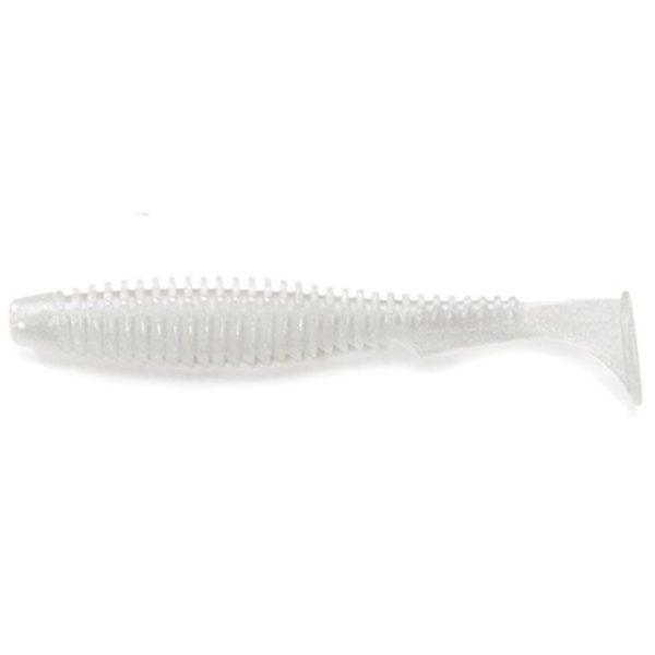 FISHUP U-Shad 10,16cm (8pcs.), #081 - Pearl Kunststoffköder