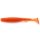 FISHUP U-Shad 10,16cm (8pcs.), #049 - Orange Pumpkin/Black Kunststoffköder