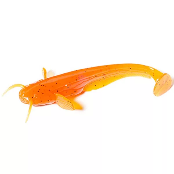 FISHUP Catfish 7,62cm (8 Stk.), #049 - Oranger Kürbis/Schwarz Plastikköder