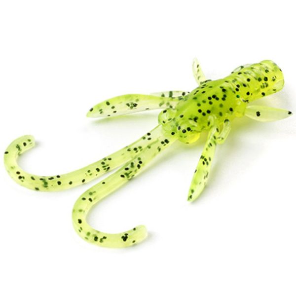 FISHUP Baffi Fly 3,81cm (10pcs.), #055 - Chartreuse/Black Kunststoffköder