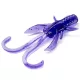 FISHUP Baffi Fly 3,81cm (10pcs.), #060 - Dark Violet/Peacock & Silver Kunststoffköder