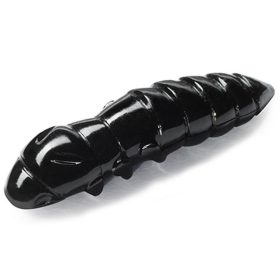 FISHUP Pupa 2,28cm (12 Stk.), #101 - Black Kunststoffköder